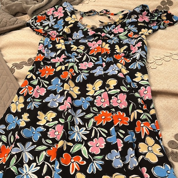 ASOS DESIGN flutter sleeve floral midi tea dress/NWOT/8 - Picture 5 of 16